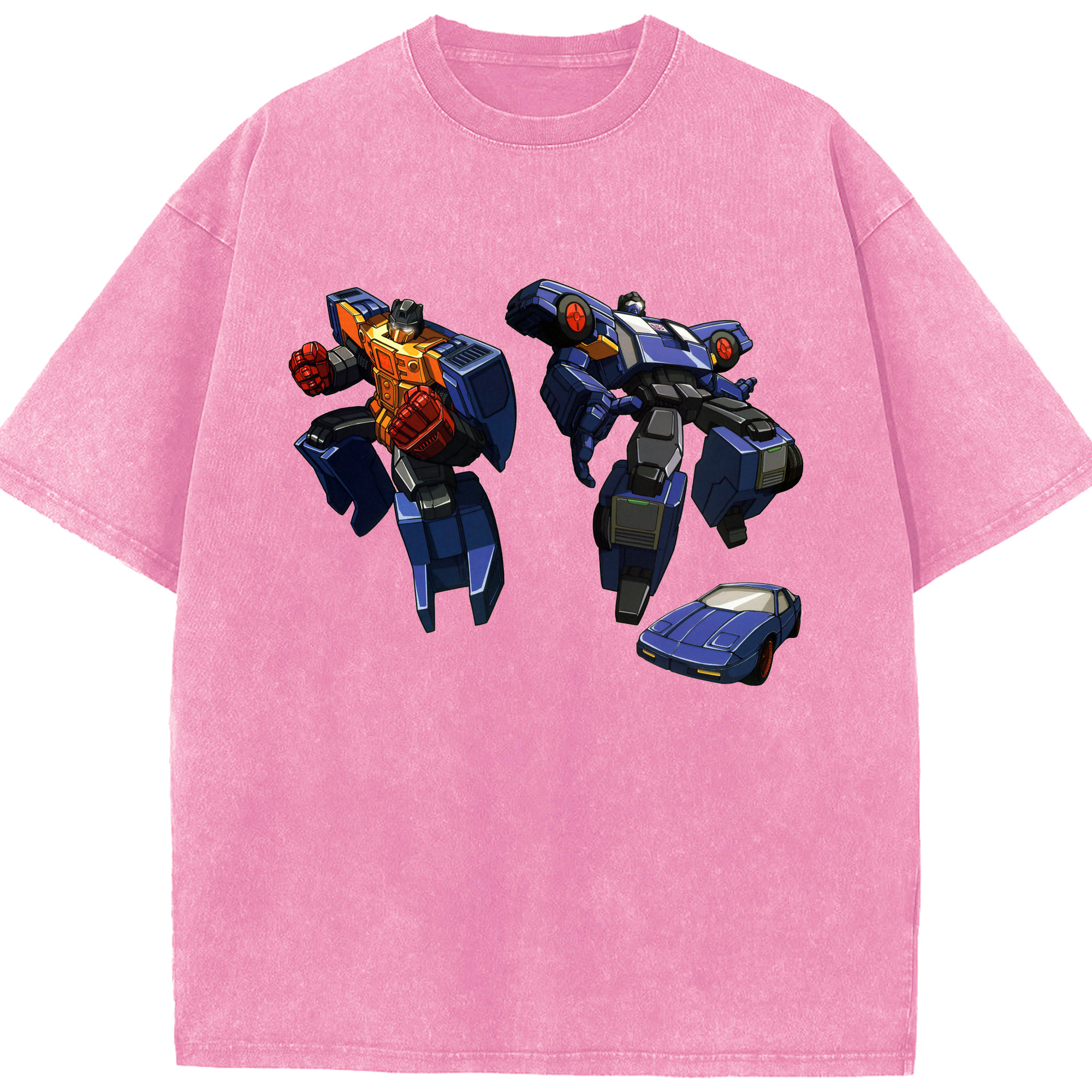 （画像用）  綿100% ヴィンテージ風 半袖Tシャツ（フロントプリント）